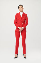 Rasha Double Breasted Suit with Gold Buttons - Alexandra-Dobre.com